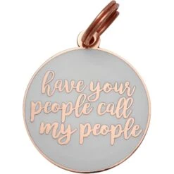 Two Tails Pet Company Have Your People Call My People Personalized Dog & Cat ID Tag