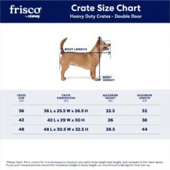 Frisco Heavy Duty Fold & Carry Double Door Collapsible Wire Dog Crate & Mat Kit -PetSafe Kong Shop 212618 PT2. AC SS1800 V1667229328