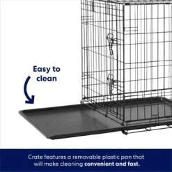 Frisco Heavy Duty Fold & Carry Double Door Collapsible Wire Dog Crate & Mat Kit -PetSafe Kong Shop 212618 PT4. AC SS1800 V1667227171