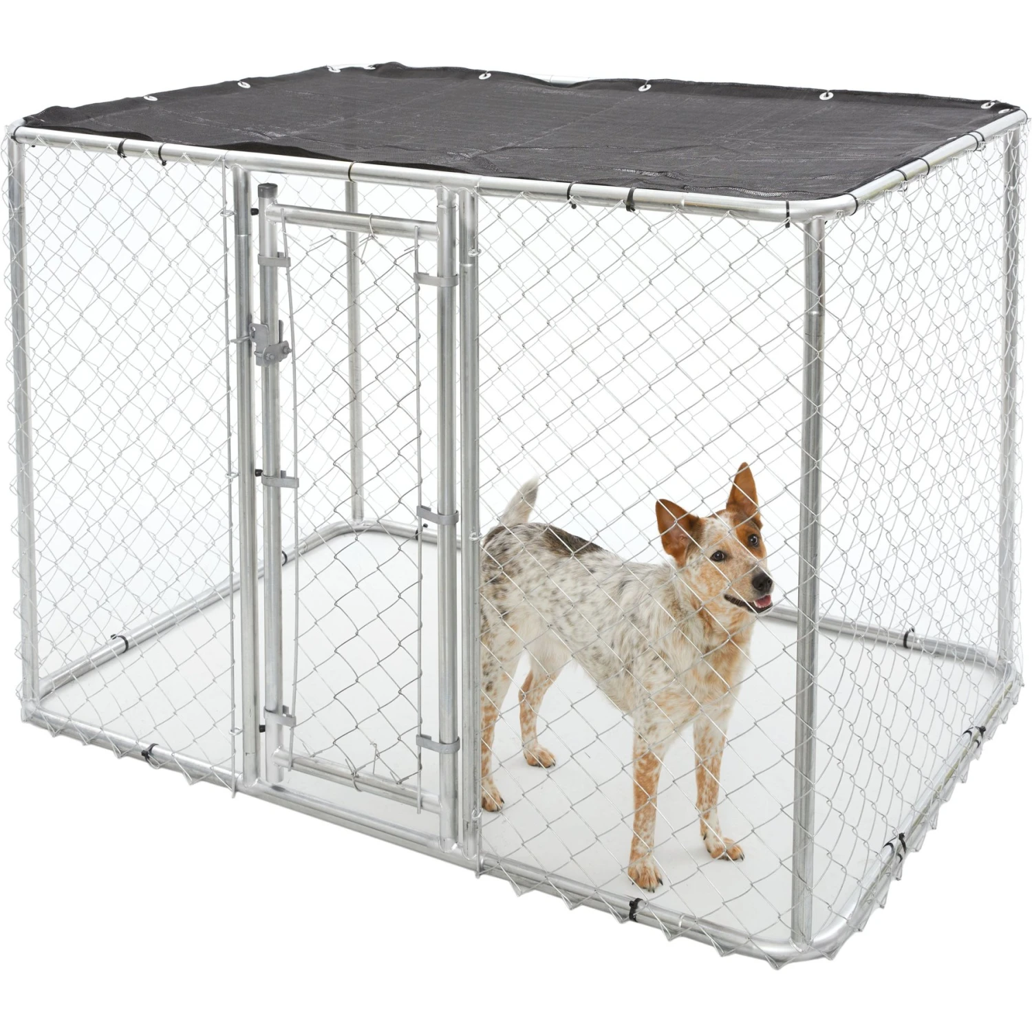 MidWest K9 Steel Chain Link Portable Outdoor Dog Kennel 1 MidWest K9 Steel Chain Link Portable Outdoor Dog Kennel