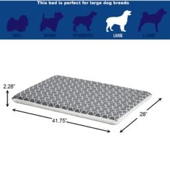 MidWest QuietTime Geo Print & Fleece Reversible Dog Crate Mat -PetSafe Kong Shop 212963 PT2. AC SS1800 V1576083857
