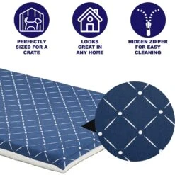 MidWest QuietTime Couture Paxton Reversible Dog Crate Mat -PetSafe Kong Shop 212985 PT2. AC SS1800 V1576084734