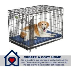 MidWest QuietTime Couture Paxton Reversible Dog Crate Mat -PetSafe Kong Shop 212985 PT3. AC SS1800 V1576084796