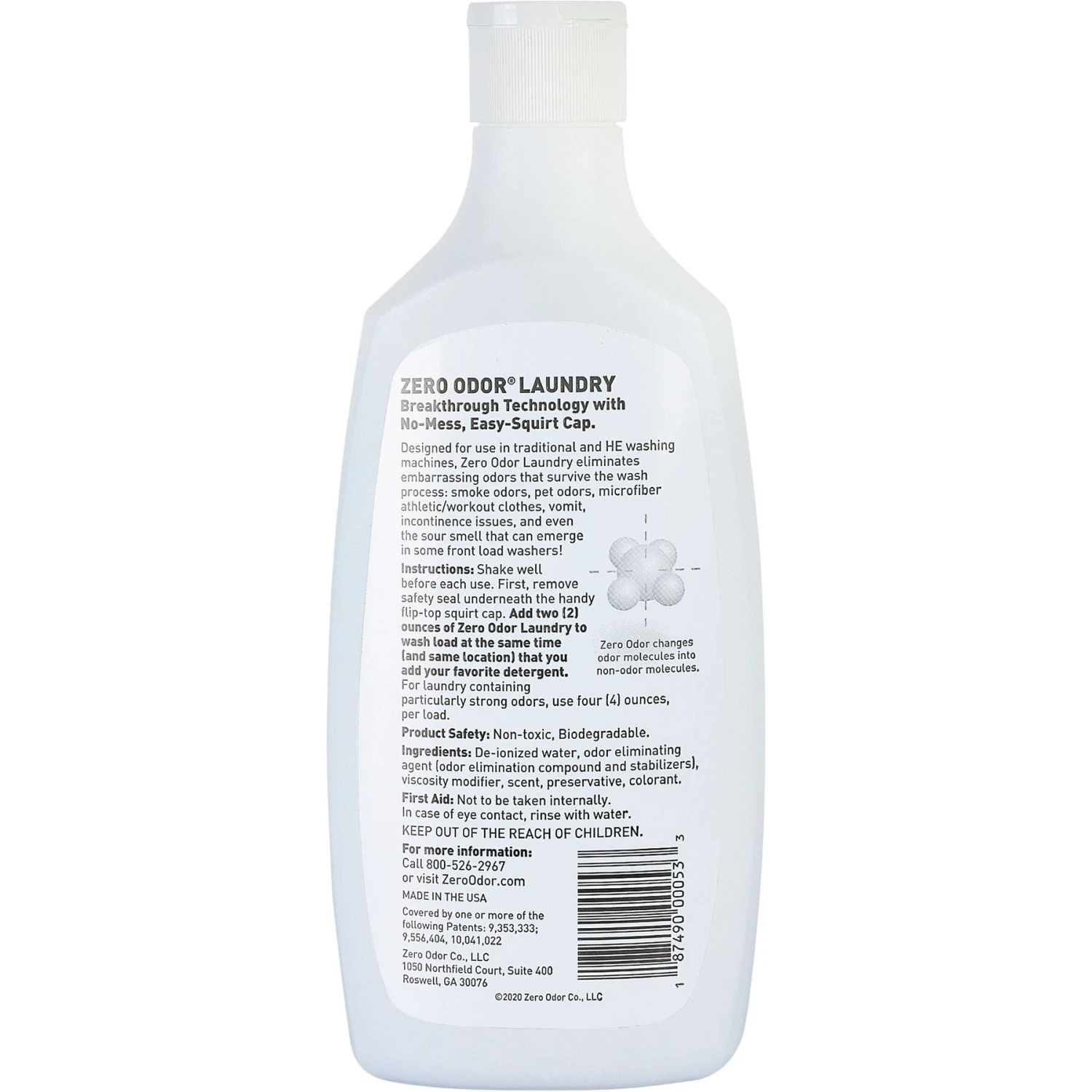 Zero Odor Laundry Pet Odor Eliminator, 16-oz Bottle 2 Zero Odor Laundry Pet Odor Eliminator, 16-oz Bottle - Image 2