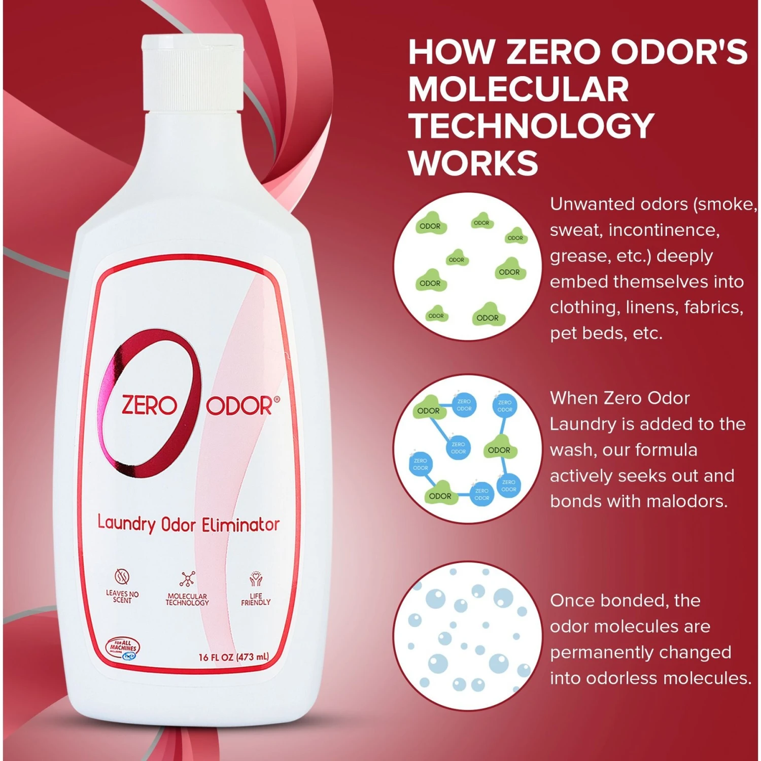 Zero Odor Laundry Pet Odor Eliminator, 16-oz Bottle 5 Zero Odor Laundry Pet Odor Eliminator, 16-oz Bottle - Image 5