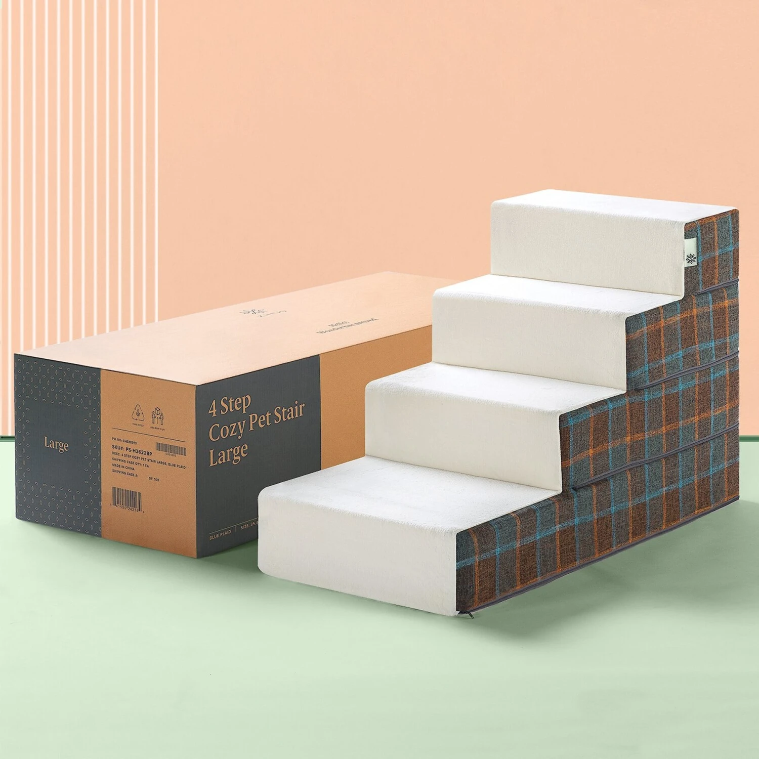 Zinus Cozy Cat & Dog Stairs 7 Zinus Cozy Cat & Dog Stairs - Image 7