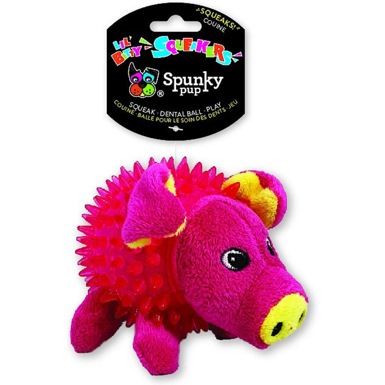 Spunky Pup Lil' Bitty Squeakers Pig Squeaky Plush Dog Toy 1 Spunky Pup Lil' Bitty Squeakers Pig Squeaky Plush Dog Toy