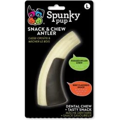 Spunky Pup Snack & Chew Antler Tough Dog Chew Toy