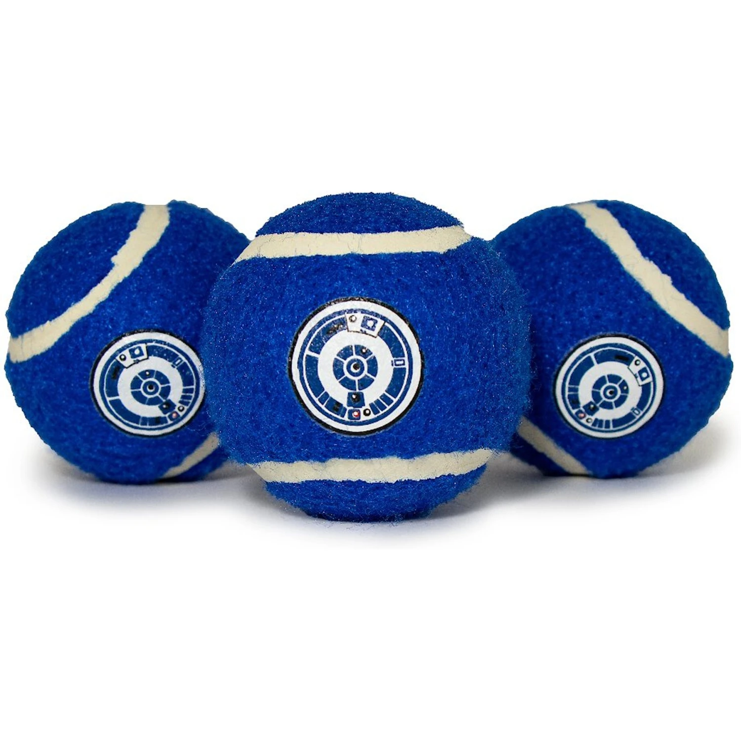 Buckle-Down Star Wars R2D2 Squeaky Tennis Ball Dog Toy, 3-Pack 1 Buckle-Down Star Wars R2D2 Squeaky Tennis Ball Dog Toy, 3-Pack