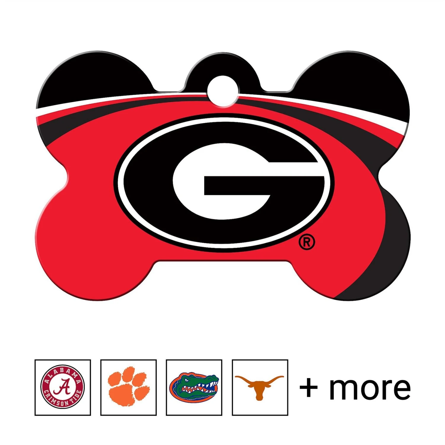 Quick-Tag NCAA Bone Personalized Dog ID Tag, Large 1 Quick-Tag NCAA Bone Personalized Dog ID Tag, Large