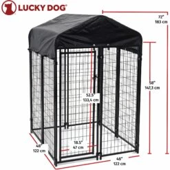 Lucky Dog Uptown Welded Wire Dog Kennel, Cover & Frame 7 Lucky Dog Uptown Welded Wire Dog Kennel, Cover & Frame -PetSafe Kong Shop 217613 PT2. AC SS1800 V1585762597