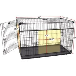 Lucky Dog Sliding Double Door Wire Dog Crate -PetSafe Kong Shop 217625 PT2. AC SS1800 V1585762884