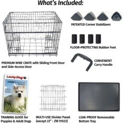Lucky Dog Sliding Double Door Wire Dog Crate -PetSafe Kong Shop 217625 PT3. AC SS1800 V1585762855