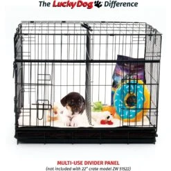 Lucky Dog Sliding Double Door Wire Dog Crate -PetSafe Kong Shop 217625 PT8. AC SS1800 V1580827531