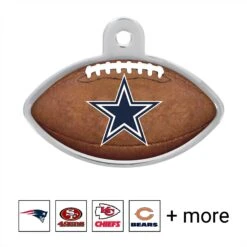 Quick-Tag NFL Football Personalized Dog & Cat ID Tag, Large