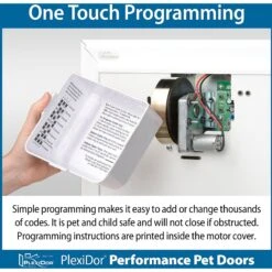 PlexiDor Performance Pet Doors Electronic Door Mounted Dog & Cat Door, Large -PetSafe Kong Shop 218335 PT3. AC SS1800 V1597084876