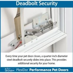 PlexiDor Performance Pet Doors Electronic Door Mounted Dog & Cat Door, Large -PetSafe Kong Shop 218335 PT6. AC SS1800 V1597090291