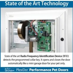 PlexiDor Performance Pet Doors Electronic Automatic Wall Mounted Dog & Cat Door, Large -PetSafe Kong Shop 218338 PT2. AC SS1800 V1597082213