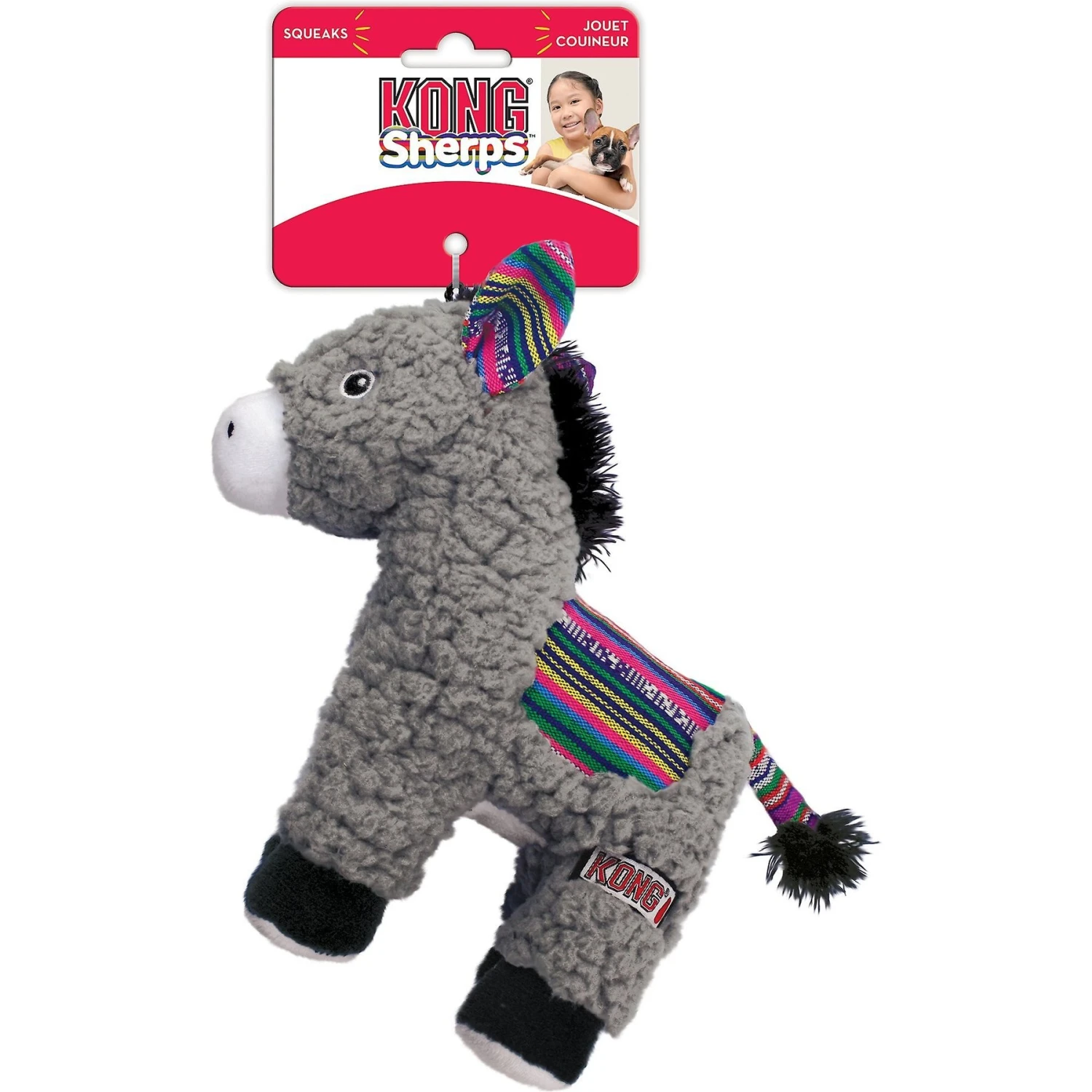 KONG Sherps Donkey Dog Toy 5 KONG Sherps Donkey Dog Toy - Image 5