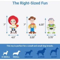 Pixar Buzz Lightyear, Woody & Jessie Plush Squeaky Dog Toy -PetSafe Kong Shop 220601 PT1. AC SS1800 V1623767249