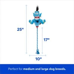Disney Genie Plush With Rope Squeaky Dog Toy -PetSafe Kong Shop 220697 PT1. AC SS1800 V1698957009