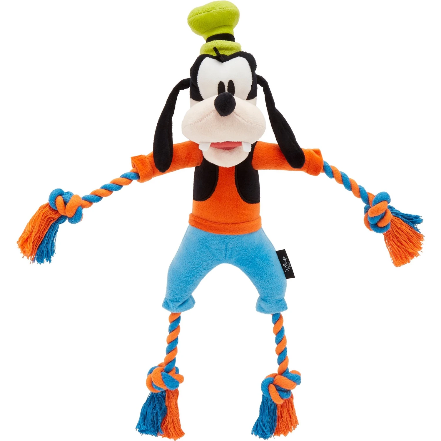 Disney Goofy Plush With Rope Squeaky Dog Toy 1 Disney Goofy Plush With Rope Squeaky Dog Toy