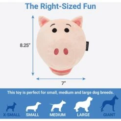 Pixar Hamm Round Plush Squeaky Dog Toy -PetSafe Kong Shop 220724 PT1. AC SS1800 V1615259792