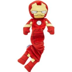 Marvel 's Ironman Bungee Plush Squeaky Dog Toy