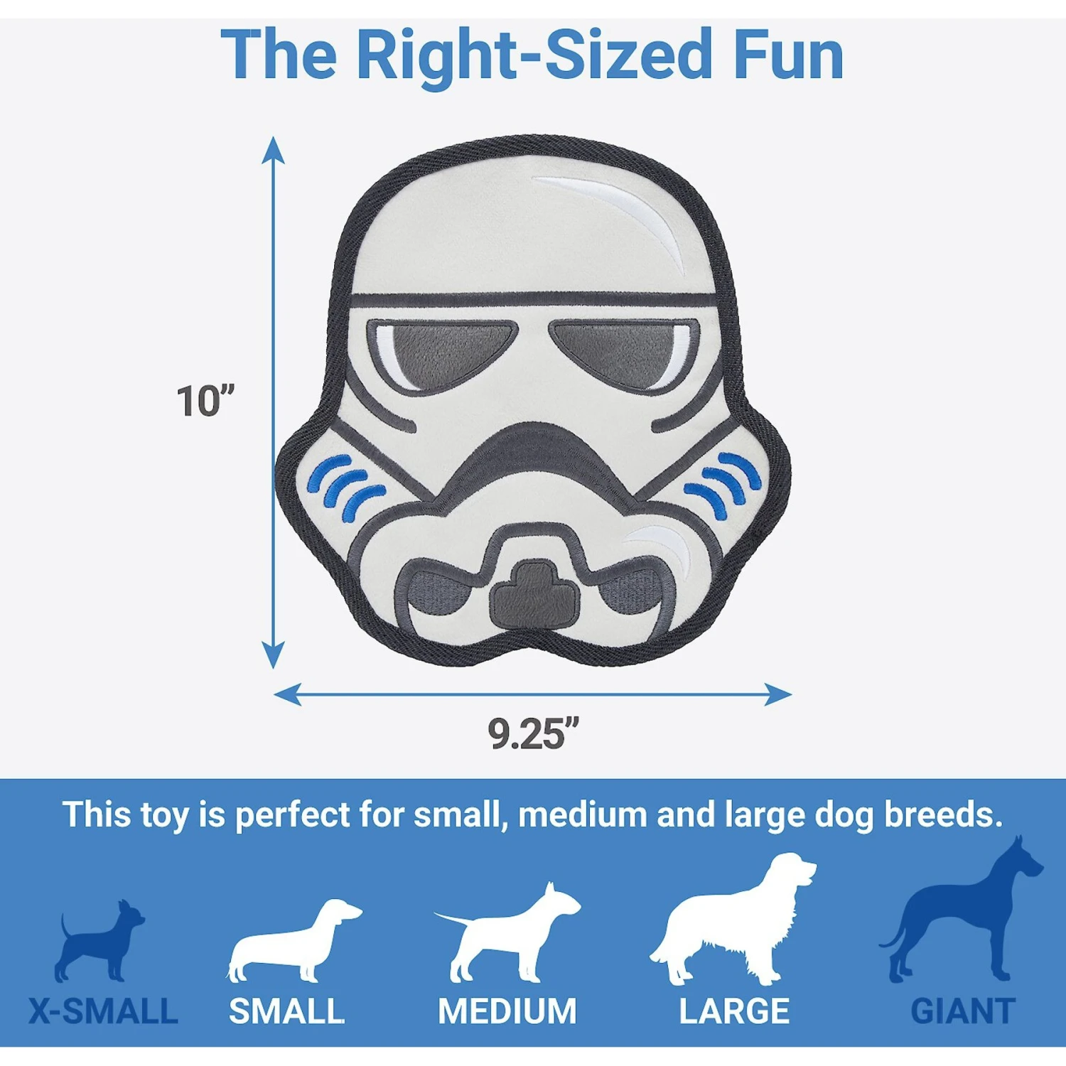 STAR WARS STORMTROOPER Flat Plush Squeaky Dog Toy 2 STAR WARS STORMTROOPER Flat Plush Squeaky Dog Toy - Image 2