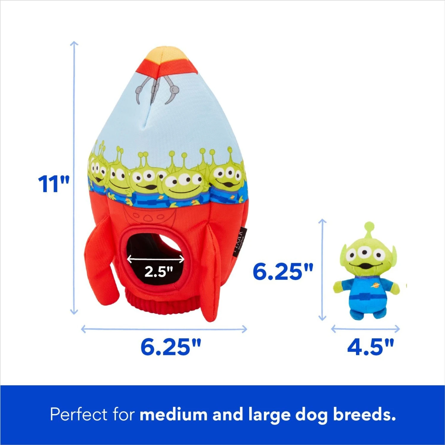 Pixar The Claw & Aliens Hide & Seek Puzzle Plush Squeaky Dog Toy 2 Pixar The Claw & Aliens Hide & Seek Puzzle Plush Squeaky Dog Toy - Image 2