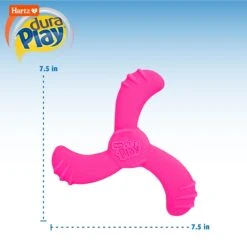 Hartz Dura Play Boomerang Bacon Scented Squeaky Latex Dog Toy, Color Varies -PetSafe Kong Shop 222813 PT2. AC SS1800 V1661201299
