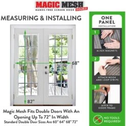 Magic Mesh Hands-Free Screen Double Dog & Cat Door -PetSafe Kong Shop 223418 PT2. AC SS1800 V1583523535