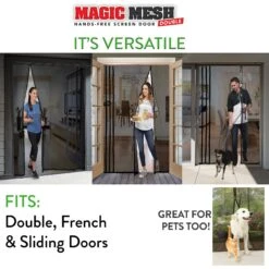 Magic Mesh Hands-Free Screen Double Dog & Cat Door -PetSafe Kong Shop 223418 PT4. AC SS1800 V1583523553