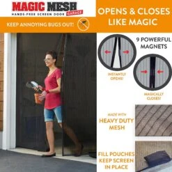 Magic Mesh Hands-Free Garage Screen Dog & Cat Door -PetSafe Kong Shop 223420 PT1. AC SS1800 V1583523537