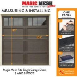 Magic Mesh Hands-Free Garage Screen Dog & Cat Door -PetSafe Kong Shop 223420 PT3. AC SS1800 V1583523577