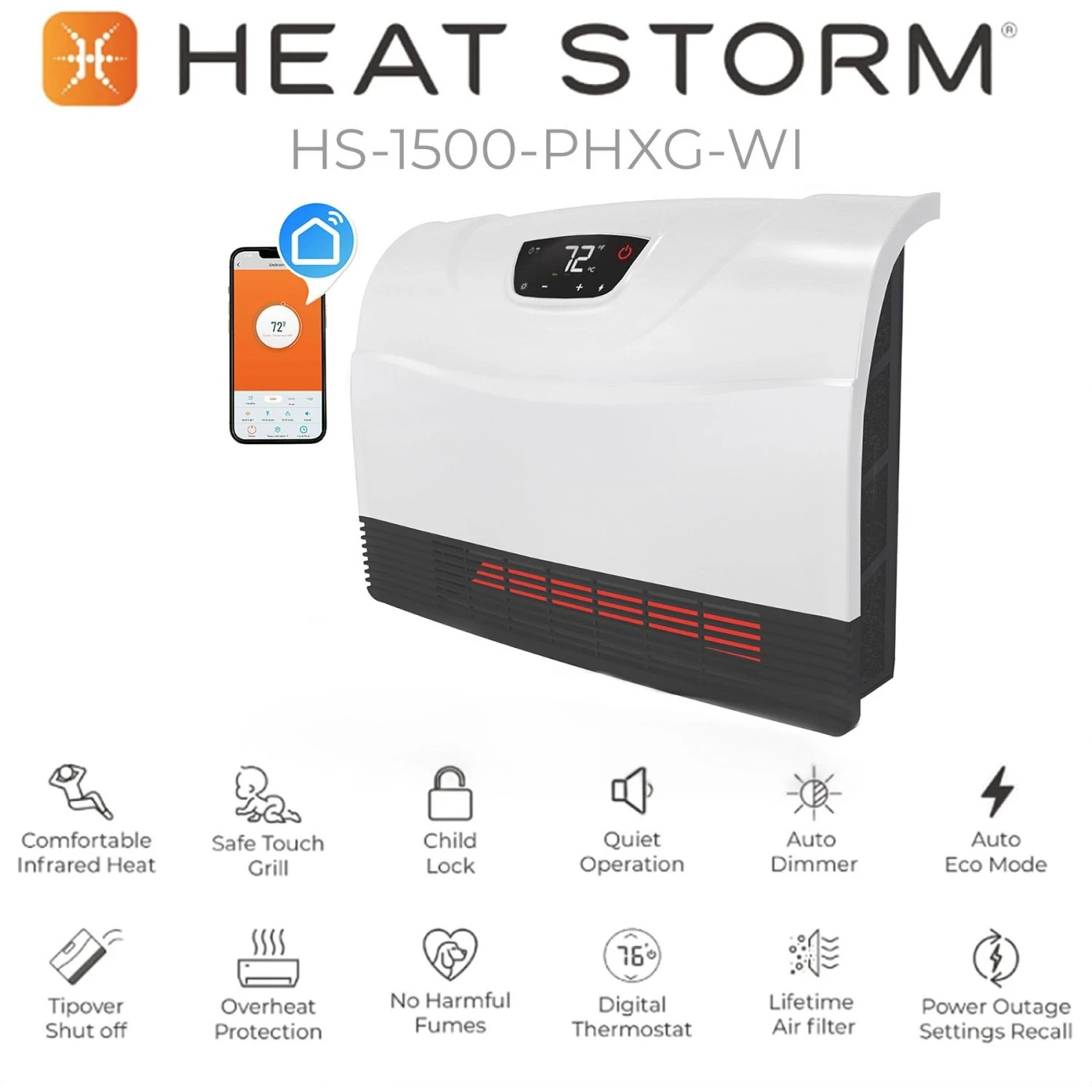 Heat Storm Infrared Smart 1500 Watt WiFi Heater 6 Heat Storm Infrared Smart 1500 Watt WiFi Heater - Image 6