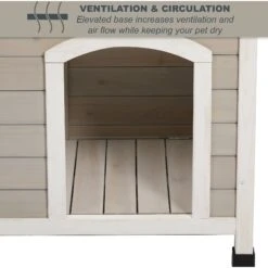 MidWest Eillo Folding Outdoor Wood Dog House, Beige 14 MidWest Eillo Folding Outdoor Wood Dog House, Beige -PetSafe Kong Shop 226370 PT6. AC SS1800 V1583958789