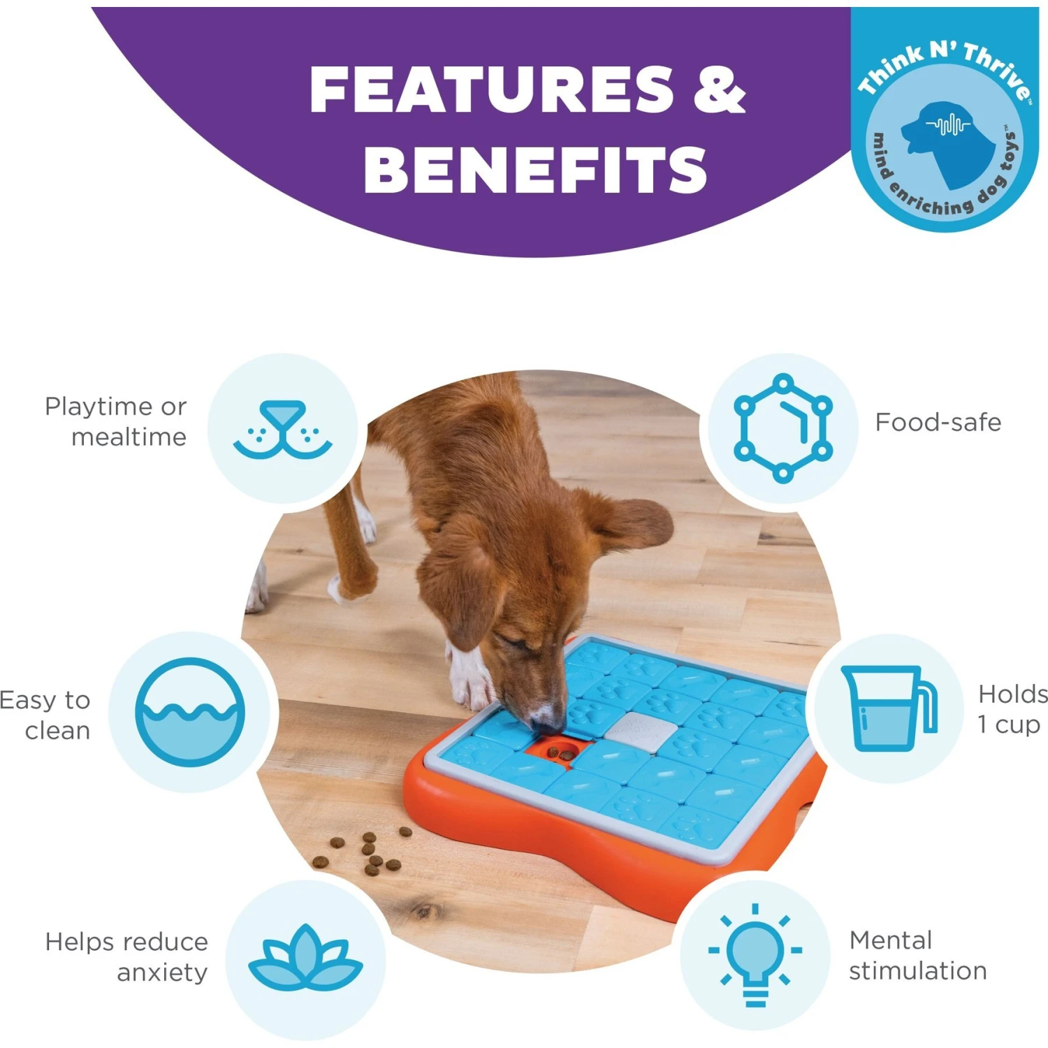 Nina Ottosson By Outward Hound Challenge Slider Dog Toy 2 Nina Ottosson By Outward Hound Challenge Slider Dog Toy - Image 2