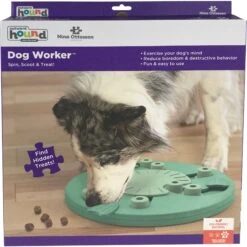 Nina Ottosson By Outward Hound Dog Worker Green Interactive Treat Puzzle Dog Toy -PetSafe Kong Shop 226722 PT6. AC SS1800 V1694439629