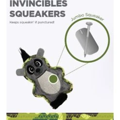 Outward Hound Xtreme Seamz Lemur Squeaky Plush Dog Toy -PetSafe Kong Shop 226734 PT3. AC SS1800 V1636522354