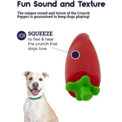 Petstages Crunch Veggie Pepper Tough Dog Chew Toy -PetSafe Kong Shop 227079 PT2. AC SS1800 V1636498280