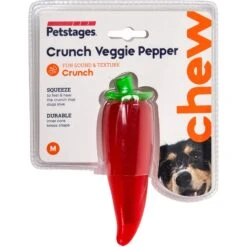 Petstages Crunch Veggie Pepper Tough Dog Chew Toy -PetSafe Kong Shop 227079 PT6. AC SS1800 V1636500449
