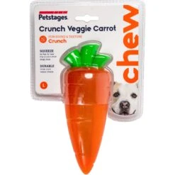 Petstages Crunch Veggie Carrot Tough Dog Chew Toy -PetSafe Kong Shop 227080 PT6. AC SS1800 V1636516052