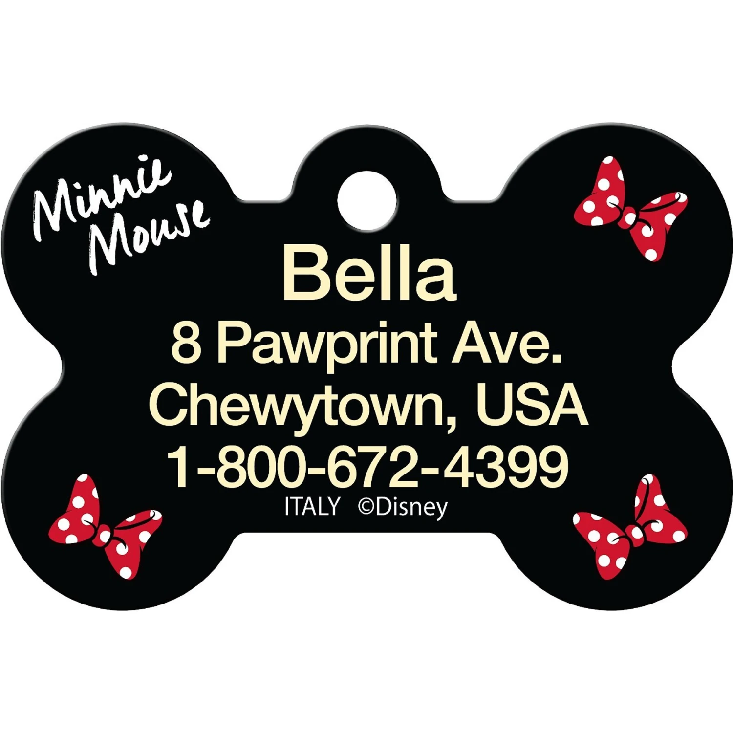 Quick-Tag Disney Minnie Mouse Personalized Dog & Cat ID Tag 3 Quick-Tag Disney Minnie Mouse Personalized Dog & Cat ID Tag - Image 3