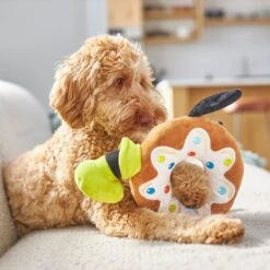 Disney Goofy Donut Plush Squeaky Dog Toy -PetSafe Kong Shop 230757 PT3. AC SS1800 V1624648550