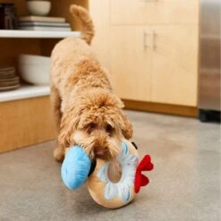 Disney Donald Duck Donut Plush Squeaky Dog Toy -PetSafe Kong Shop 230765 PT2. AC SS1800 V1612365542