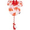 Disney Minnie Mouse Lollipop Plush With Rope Squeaky Dog Toy