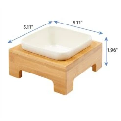 Frisco Square Melamine Dog & Cat Bowl With Bamboo Stand 12 Frisco Square Melamine Dog & Cat Bowl With Bamboo Stand -PetSafe Kong Shop 232072 PT6. AC SS1800 V1605756717