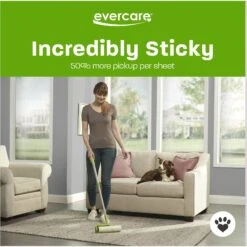 Evercare Pet Plus Mega Extreme Stick Large Surface Pet Lint Roller, 25 Sheets -PetSafe Kong Shop 232903 PT2. AC SS1800 V1692293808