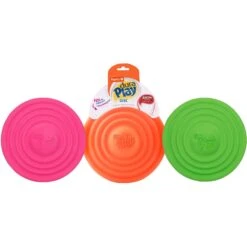 Hartz DuraPlay Disc Bacon Scented Dog Toy, Color Varies